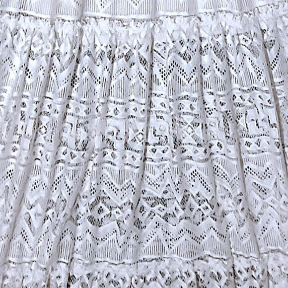 Bebe White Lace Maxi Dress – Spaghetti Straps – Boho Romantic Style - Size 0 - Picture 8 of 11